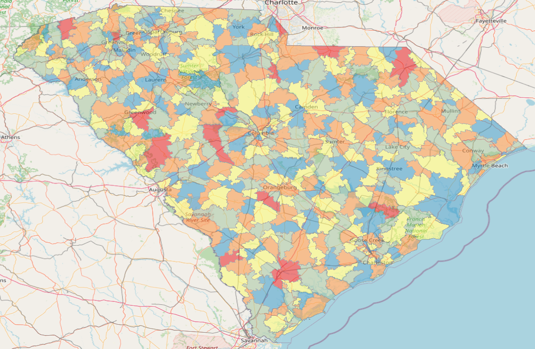 South Carolina ZIP Codes